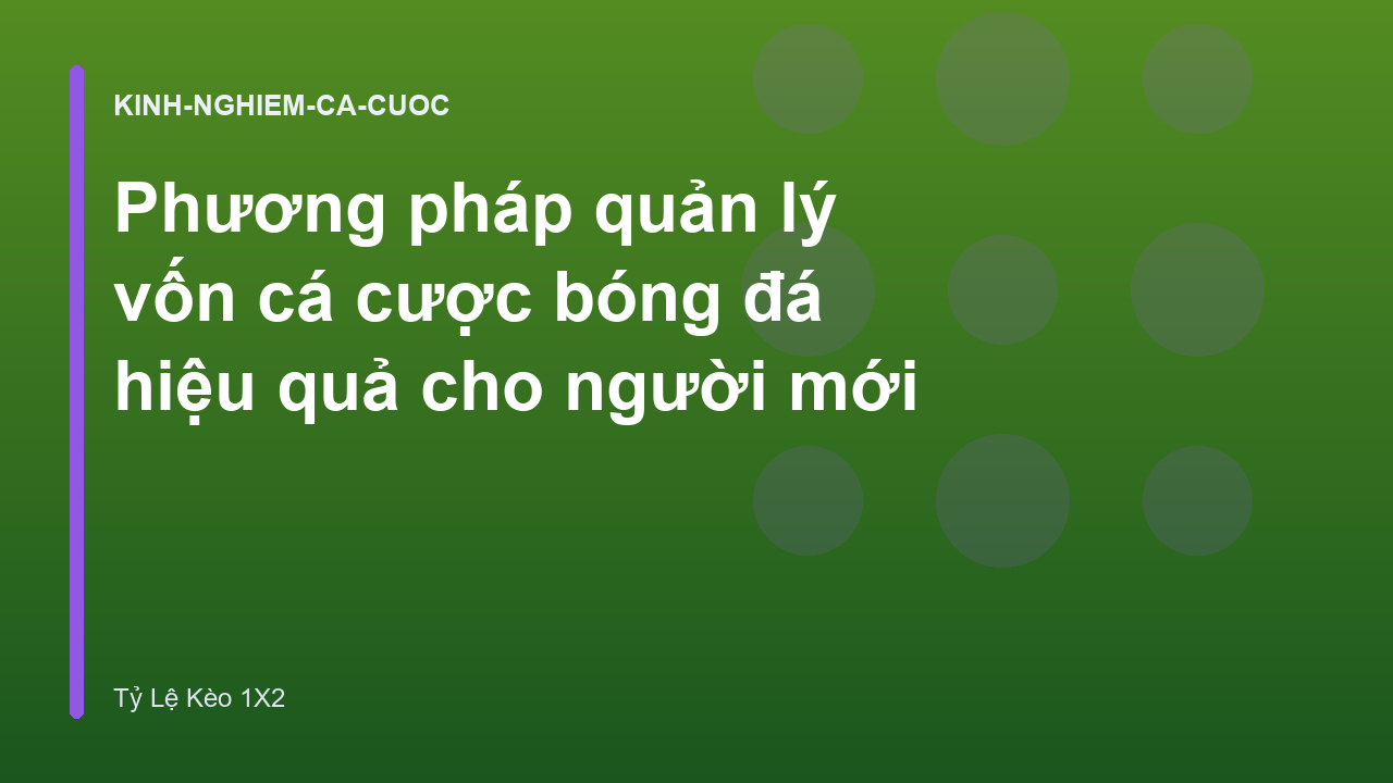 Read more about the article Phương pháp quản lý vốn cá cược bóng đá hiệu quả cho người mới